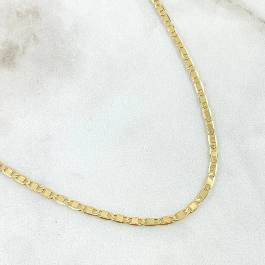Cadena Plana 4.6gr / 60cm / +3 Oro 18K