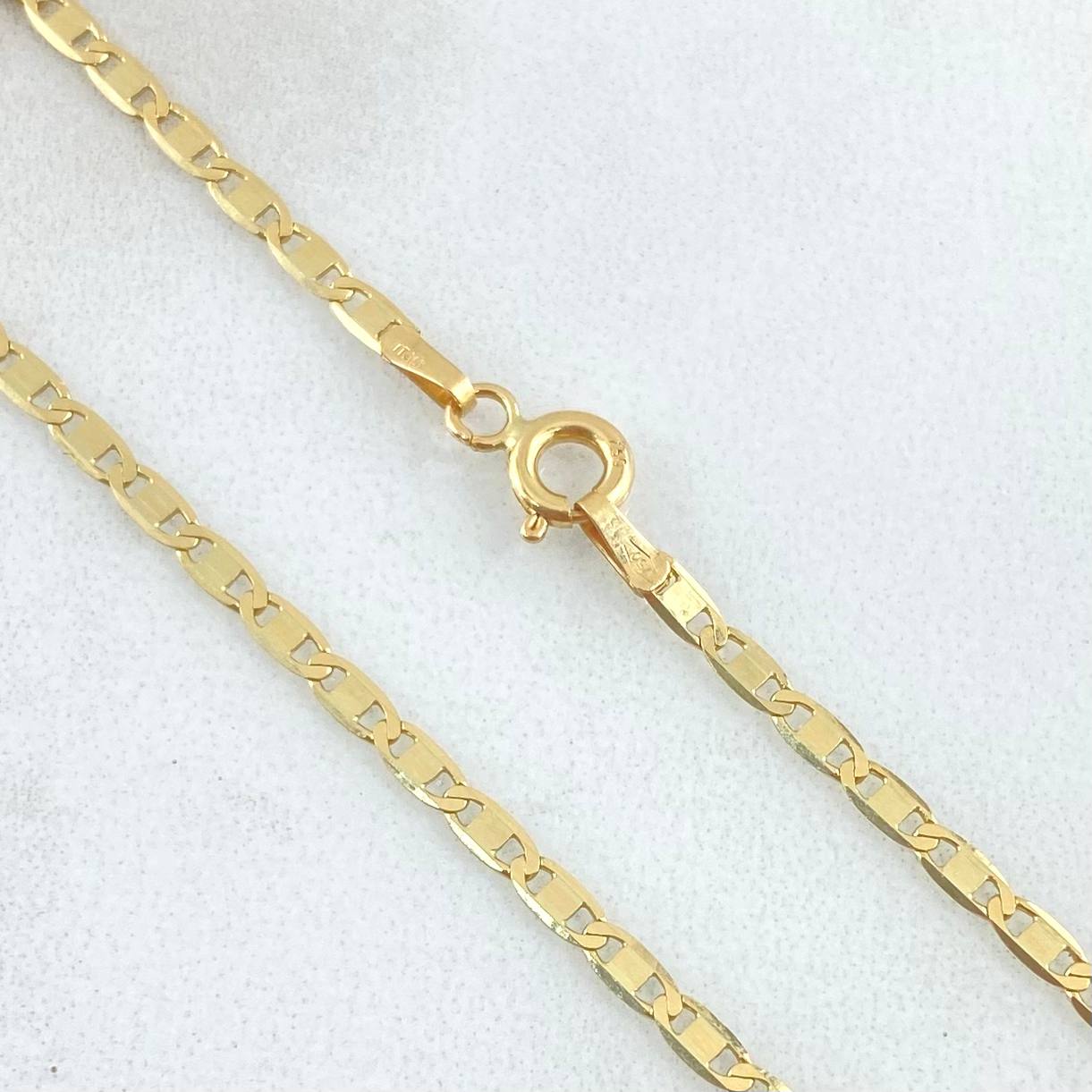 Cadena Plana 4.6gr / 60cm / +3 Oro 18K