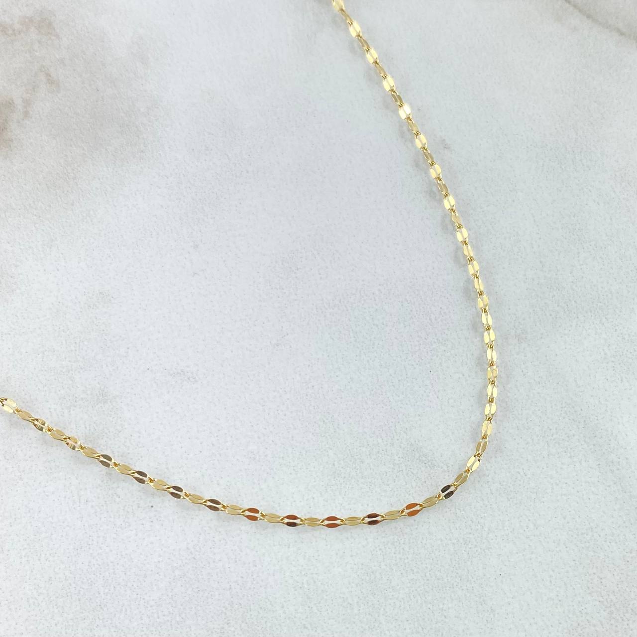 Mirror Flower Chain 0.85gr / 45cm / +3 18K Gold ©
