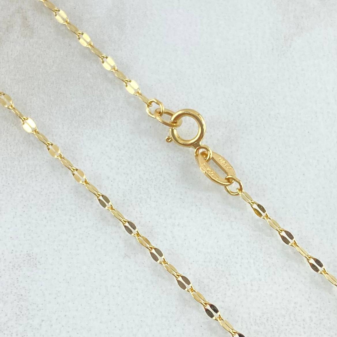 Mirror Flower Chain 0.85gr / 45cm / +3 18K Gold ©