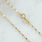 Mirror Flower Chain 0.95gr / 17.7in / +3 18K Gold ©