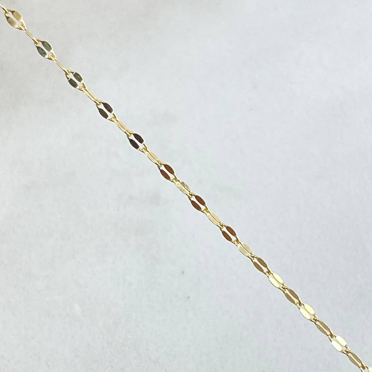 Mirror Flower Chain 0.95gr / 17.7in / +3 18K Gold ©