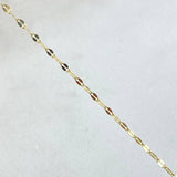 Mirror Flower Chain 0.95gr / 17.7in / +3 18K Gold ©