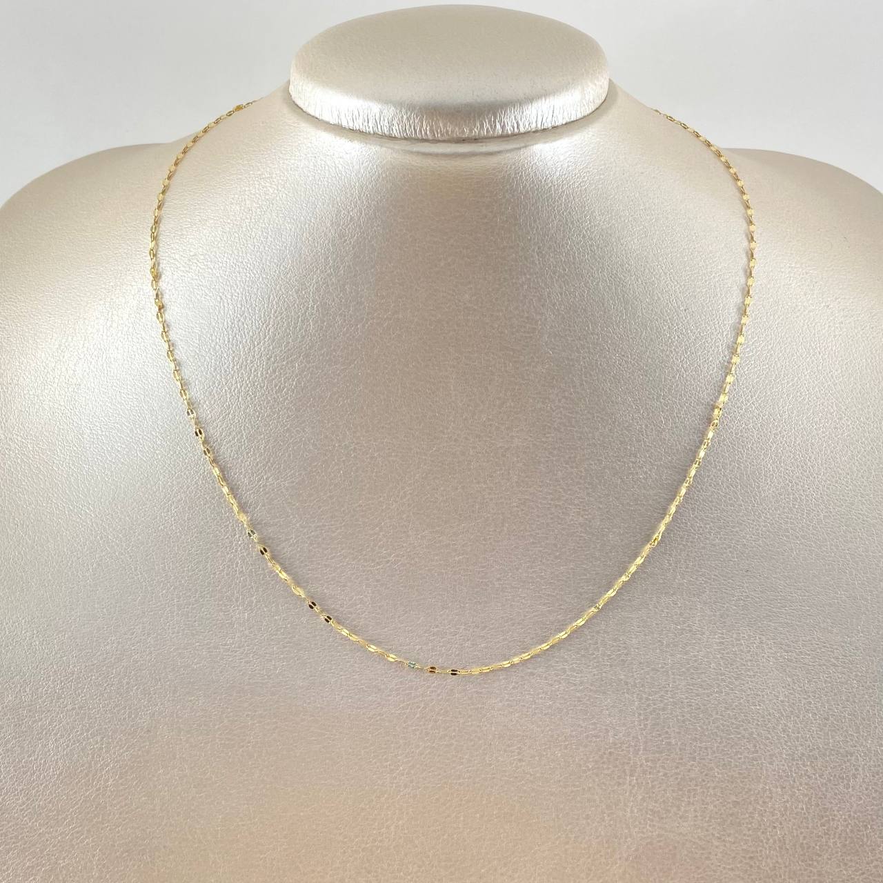Mirror Flower Chain 0.95gr / 17.7in / +3 18K Gold ©