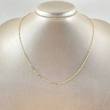 Mirror Flower Chain 0.8gr / 17.7in / 18K Gold +3