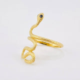 Serpent Ring 2.65gr / T6 3/4 / 18K Yellow Gold