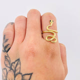 Serpent Ring 2.65gr / T6 3/4 / 18K Yellow Gold