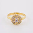 Anillo Flor Tupida 2.5gr / T6 1/4 / Oro Amarillo 18K