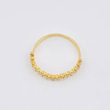 Dense Wave Curve Ring 1.3gr / T6 1/2 / 18K Yellow Gold