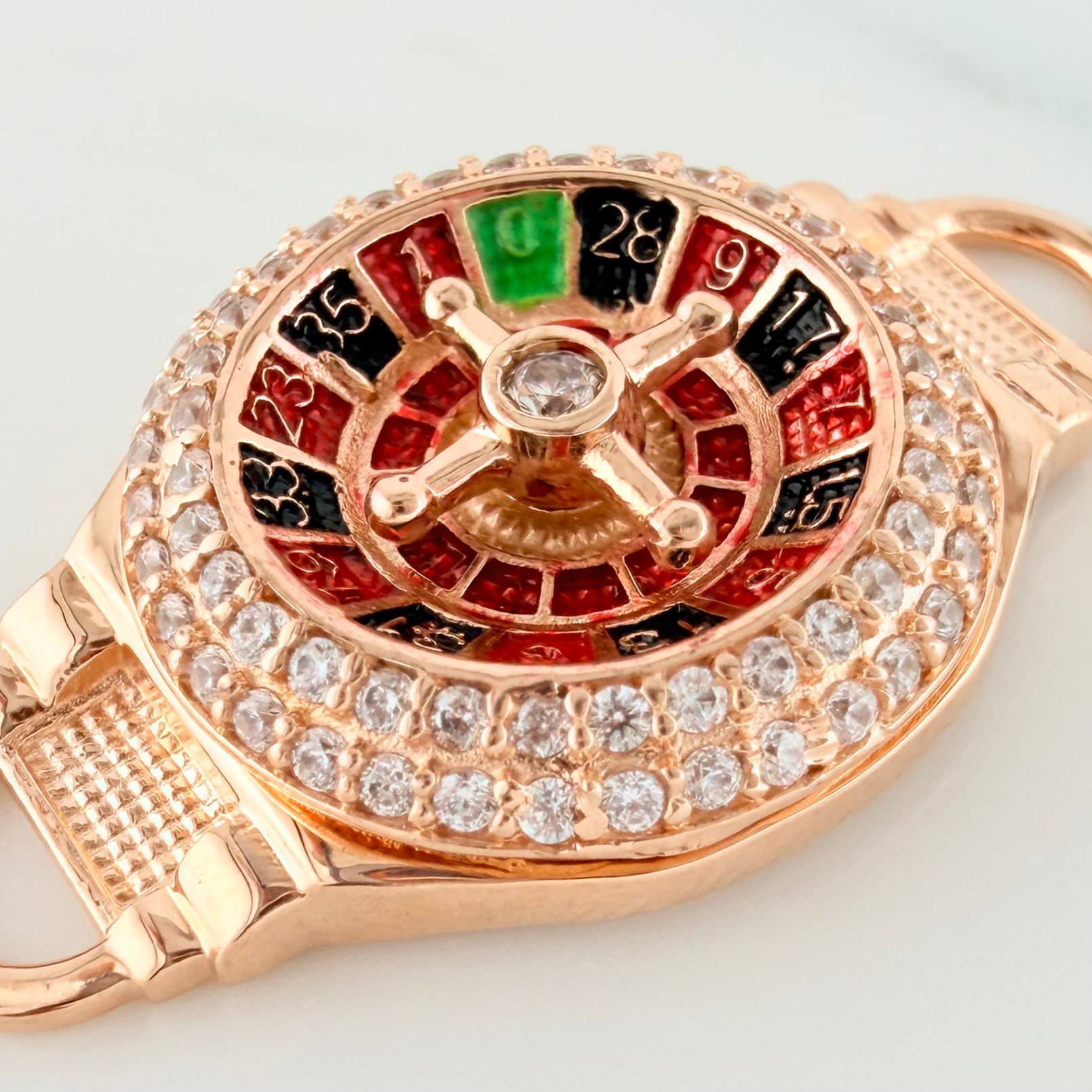 Herraje Ruleta 3.7 g / 1 in Oro Rosa 18K