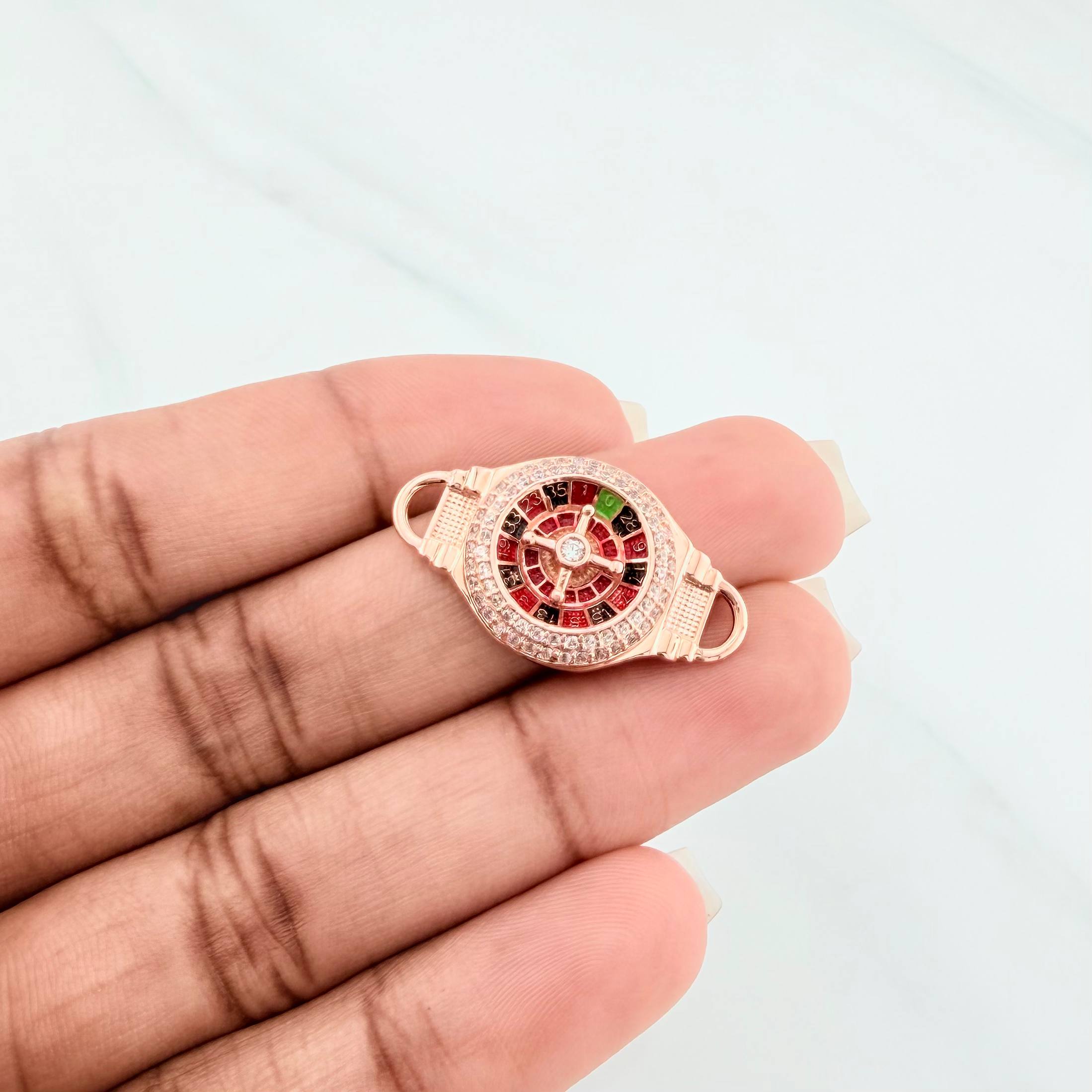 Herraje Ruleta 3.7 g / 1 in Oro Rosa 18K