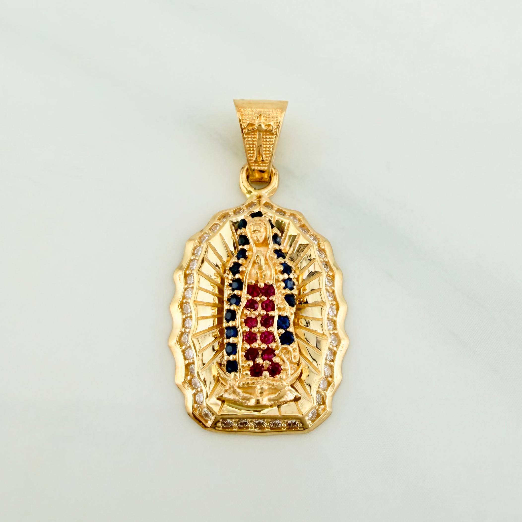 Dije Virgen Guadalupe 2.8 g / 1 1/4 in Oro Amarillo 18K