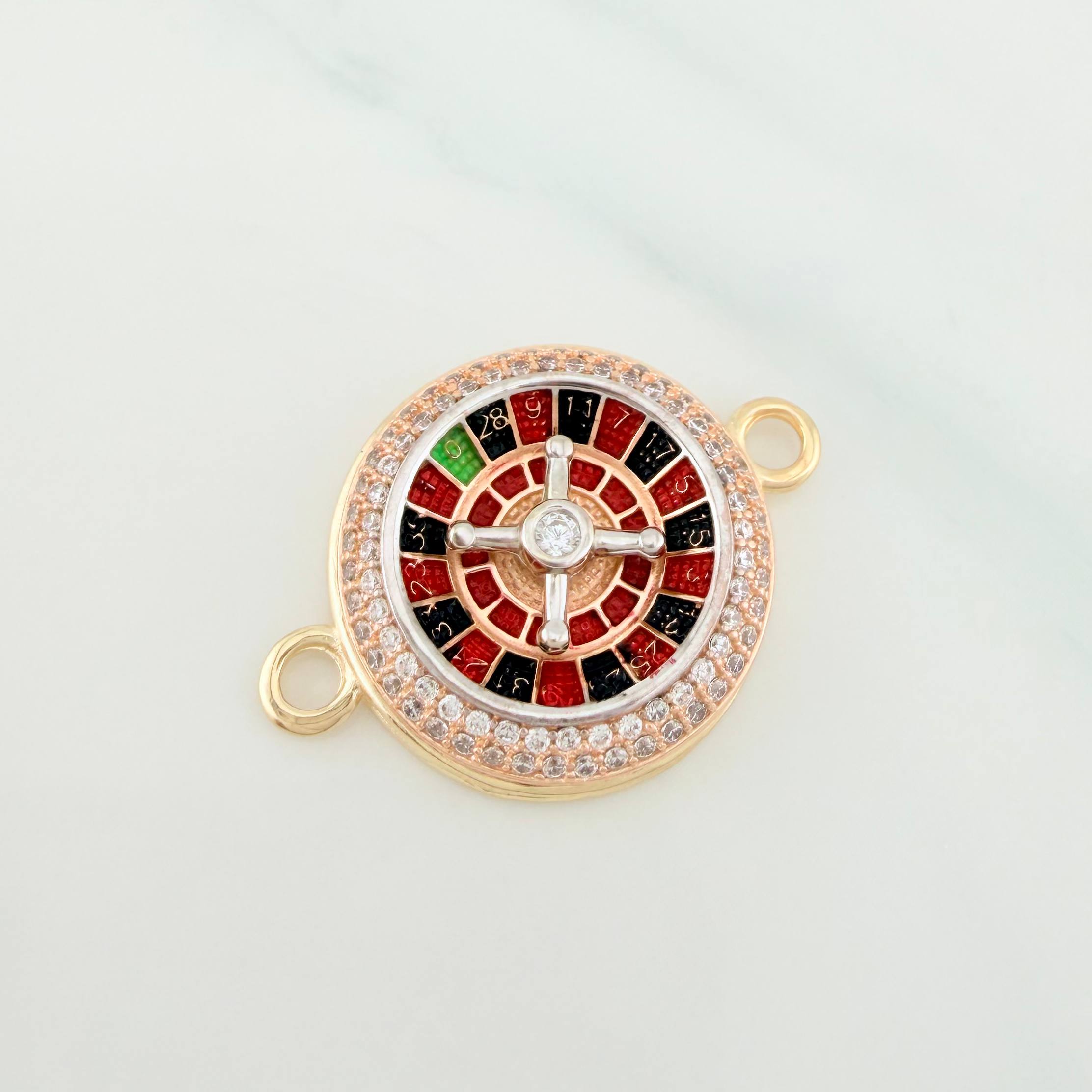 Charm Roulette 5.55 g / 1 in Three Golds 18K