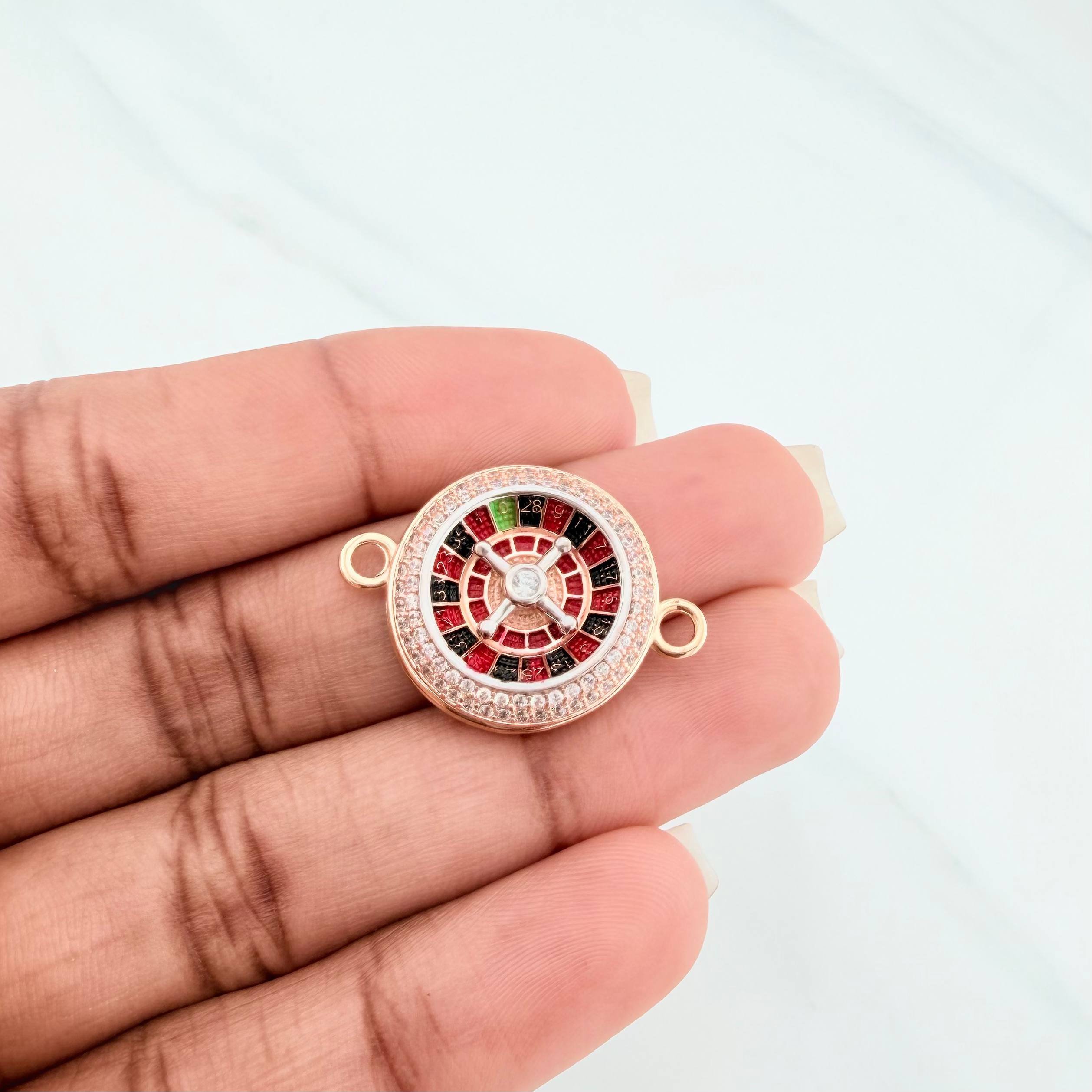 Charm Roulette 5.55 g / 1 in Three Golds 18K