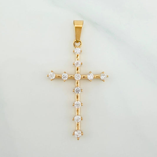 Dije Cruz 2.45 g / 1 1/2 in Oro Amarillo 18K