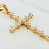 Pendant Cross 2.45 g / 1 1/2 in Yellow Gold 18K
