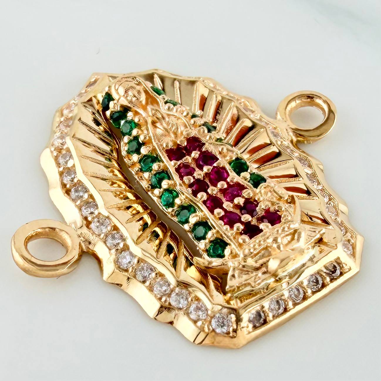 Charm Virgin Guadalupe 2.5 g / 3/4 in Yellow Gold 18K