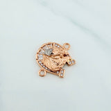 Herraje Herradura Caballo 2.2 g / 3/4 in Oro Rosa 18K