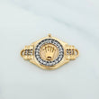 Charm Crown 3.2 g / 1 in Two Yellow White Gold 18K