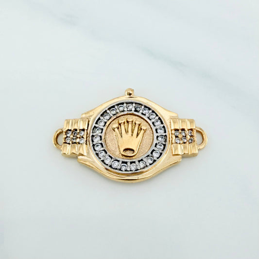 Charm Strap Crown 3.15 g / 1 in Two Yellow White Gold 18K