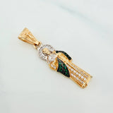 Pendant Saint Jude Thaddeus 2.85 g / 1 1/2 in Three Golds 18K