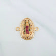 Herraje Virgen Guadalupe 1.2 g / 1/2 in Oro Amarillo 18K