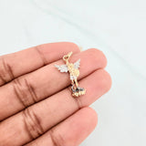 Dije San Miguel Arcangel 1.7 g / 1 in Tres Oros 18K