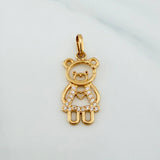 Pendant Bear Silhouette 1.3 g / 1 in 18K Yellow Gold