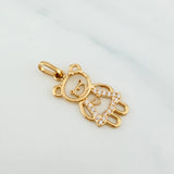 Pendant Bear Silhouette 1.3 g / 1 in 18K Yellow Gold