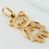 Pendant Bear Silhouette 1.3 g / 1 in 18K Yellow Gold