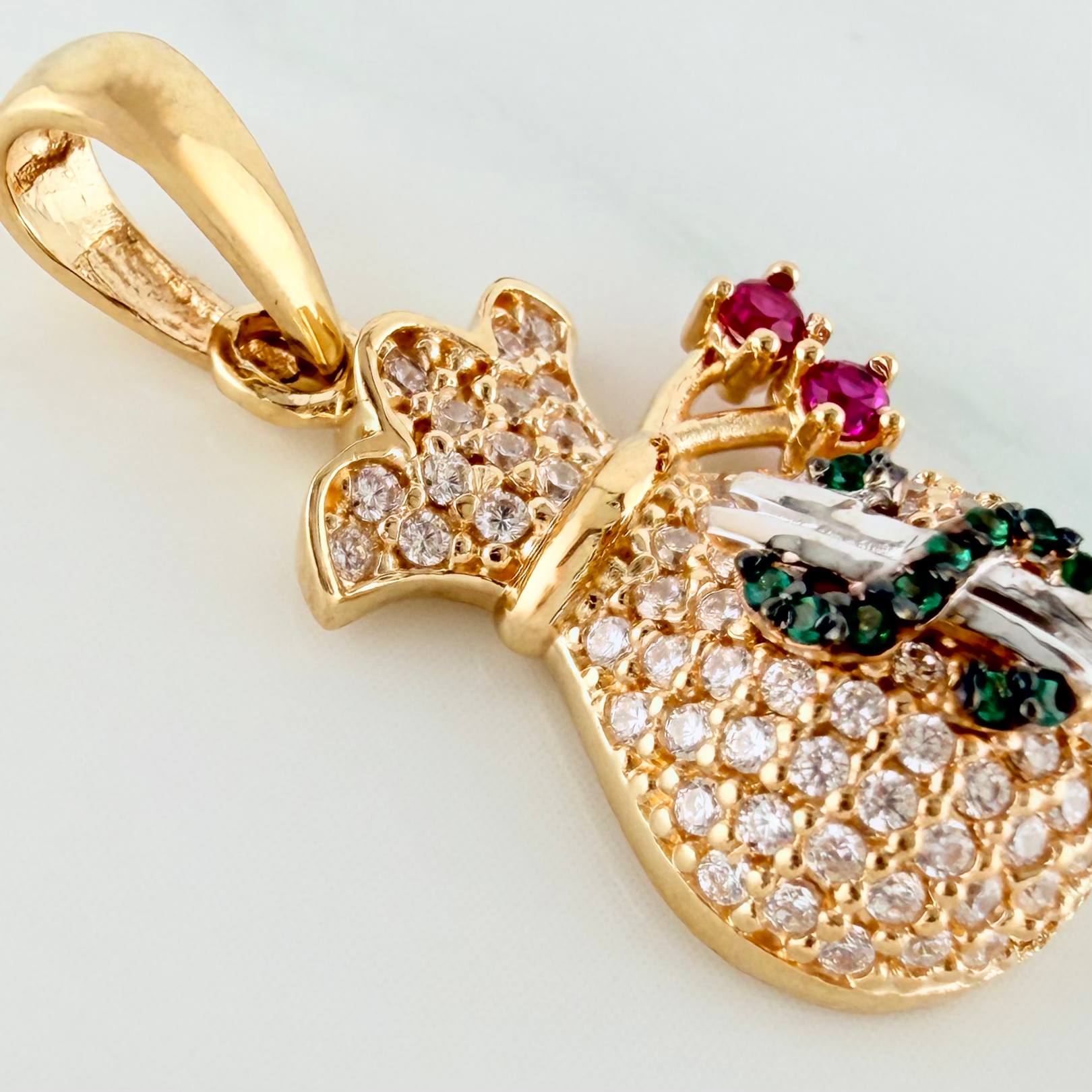 Dije Bolsa De Dinero 2.6 g / 1 in Tres Oros 18K