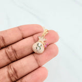 Dije Bolsa De Dinero 2.6 g / 1 in Tres Oros 18K