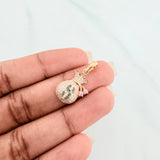 Pendant Money Bag 2.65 g / 1 in Three 18K Golds
