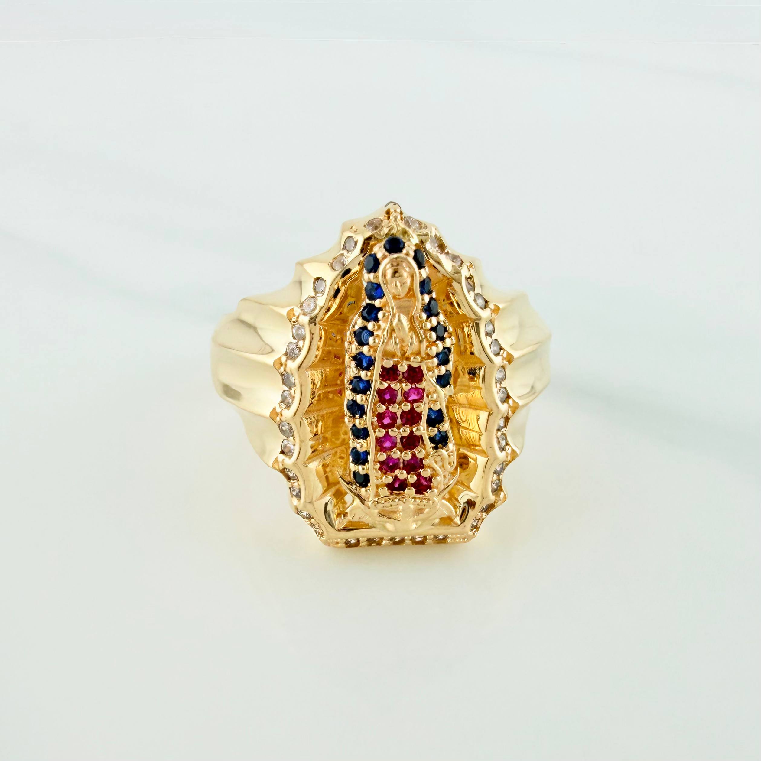 Anillo Virgen Guadalupe 8.2 g / T8 1/2 Oro Amarillo 18K