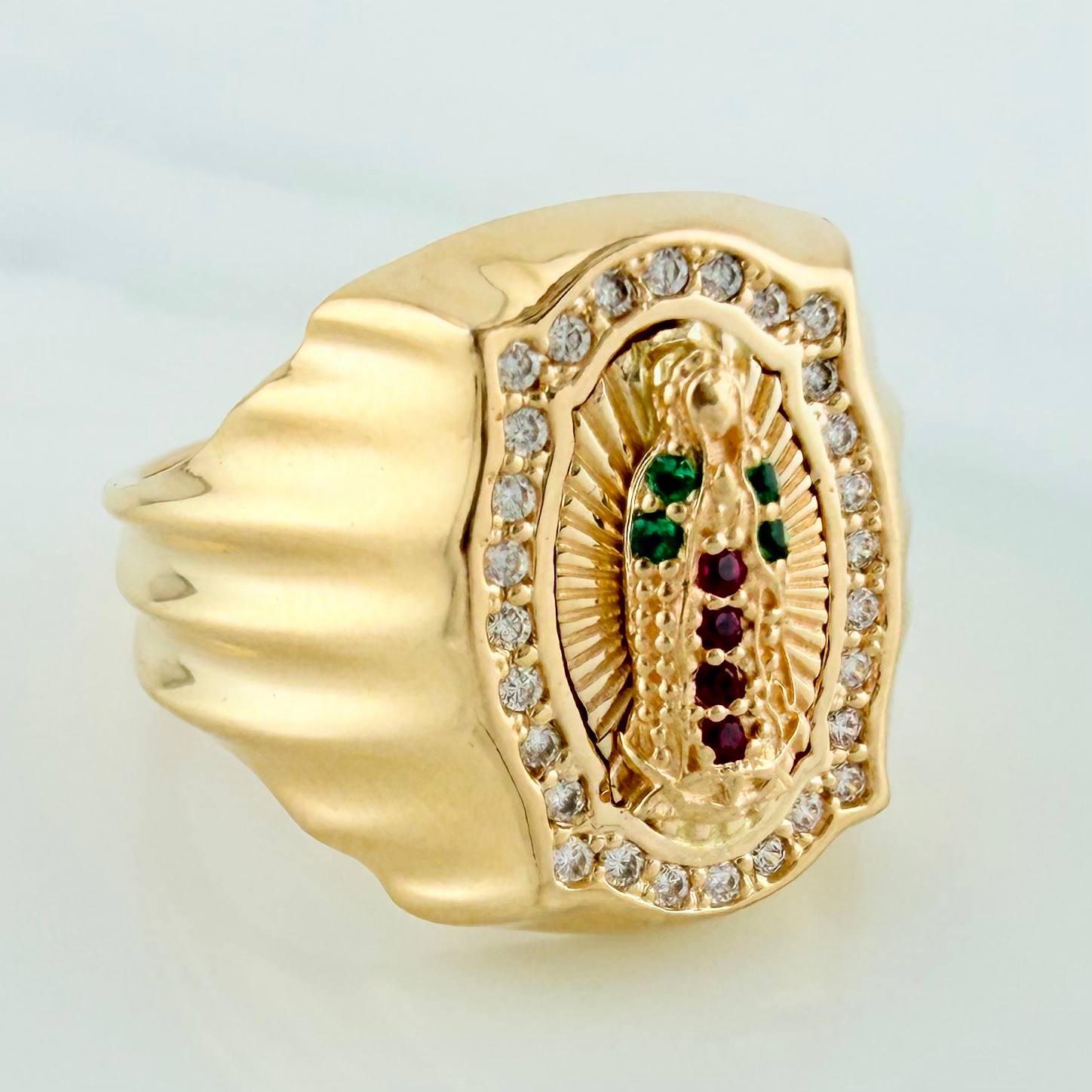Anillo Virgen Guadalupe 5.75 g / T6 1/2 Oro Amarillo 18K