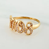 Anillo Dios 2.3 g / T8 Oro Amarillo 18K