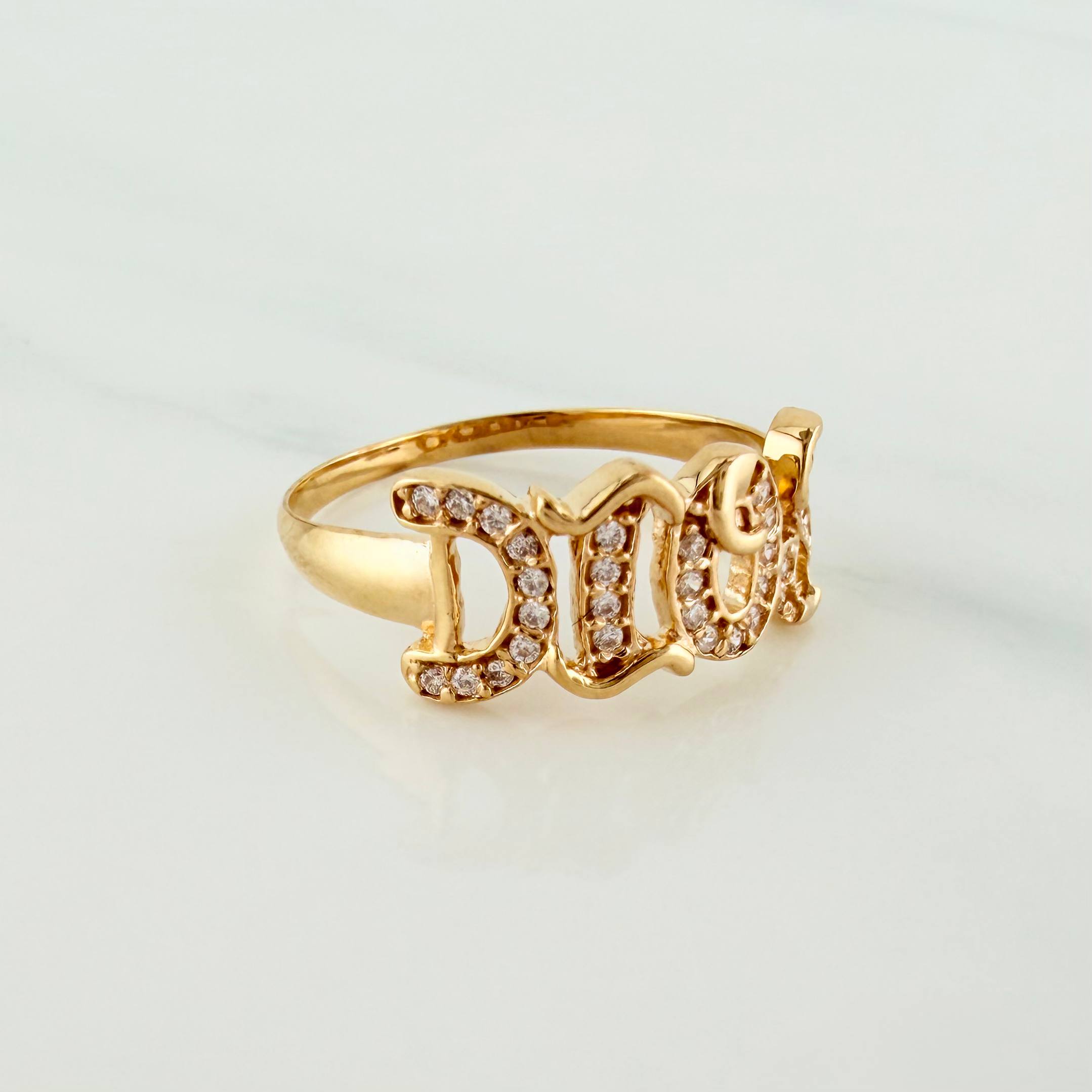 Anillo Dios 2.3 g / T8 Oro Amarillo 18K