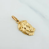 Dije Rostro Cristo 0.85 g / 3/4 in Oro Amarillo 18K