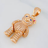 Articulated Bear Pendant 8.4 g / 1 1/2 in 18K Rose Gold