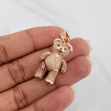 Articulated Bear Pendant 8.4 g / 1 1/2 in 18K Rose Gold