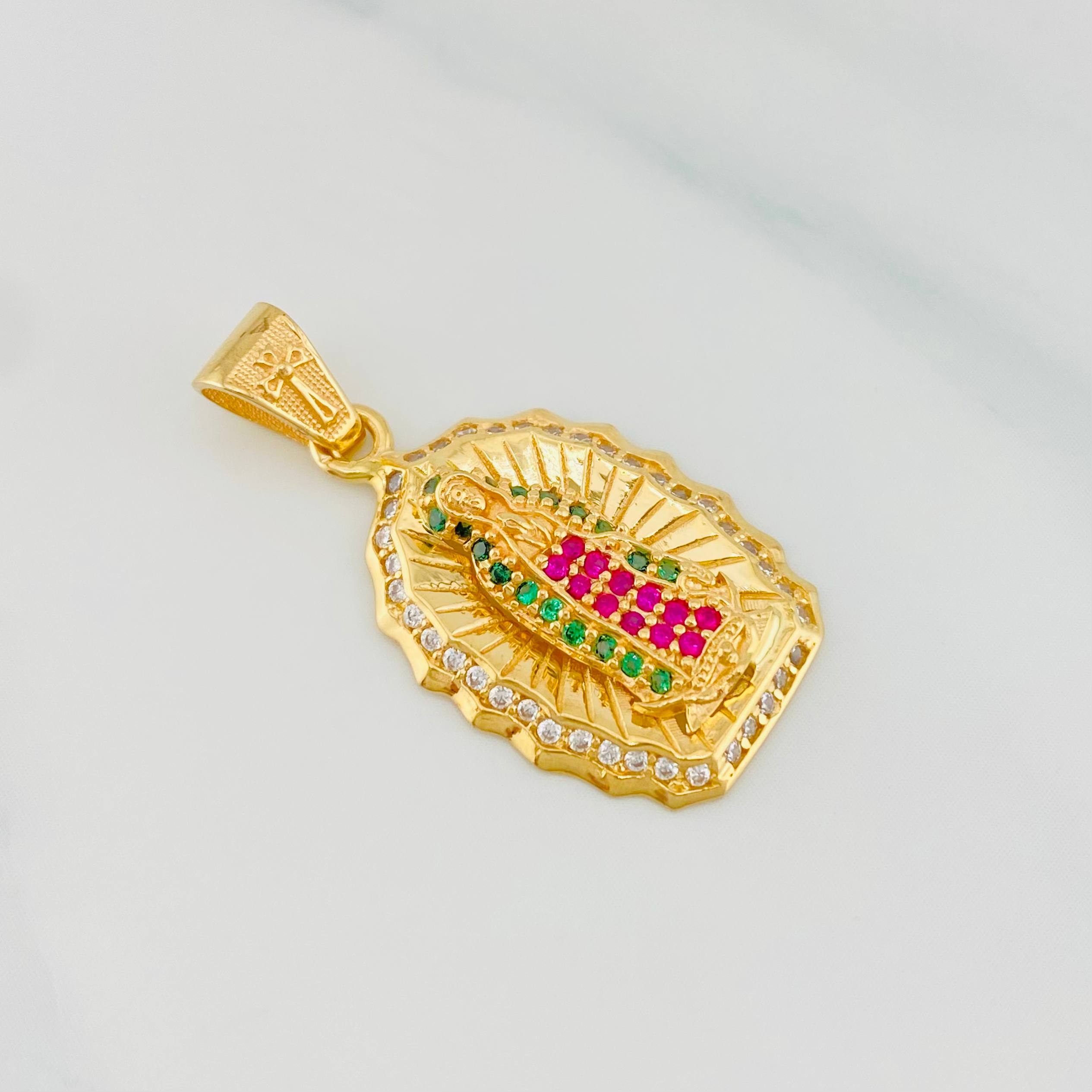 Dije Virgen Guadalupe 3 g / 1 1/4 in Oro Amarillo 18K