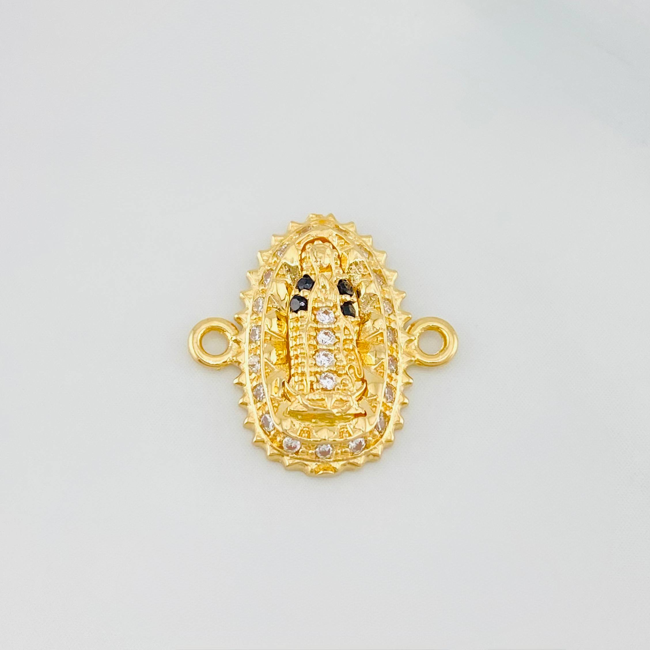 Herraje Virgen Guadalupe 1.35 g / 1/2 in Oro Amarillo 18K