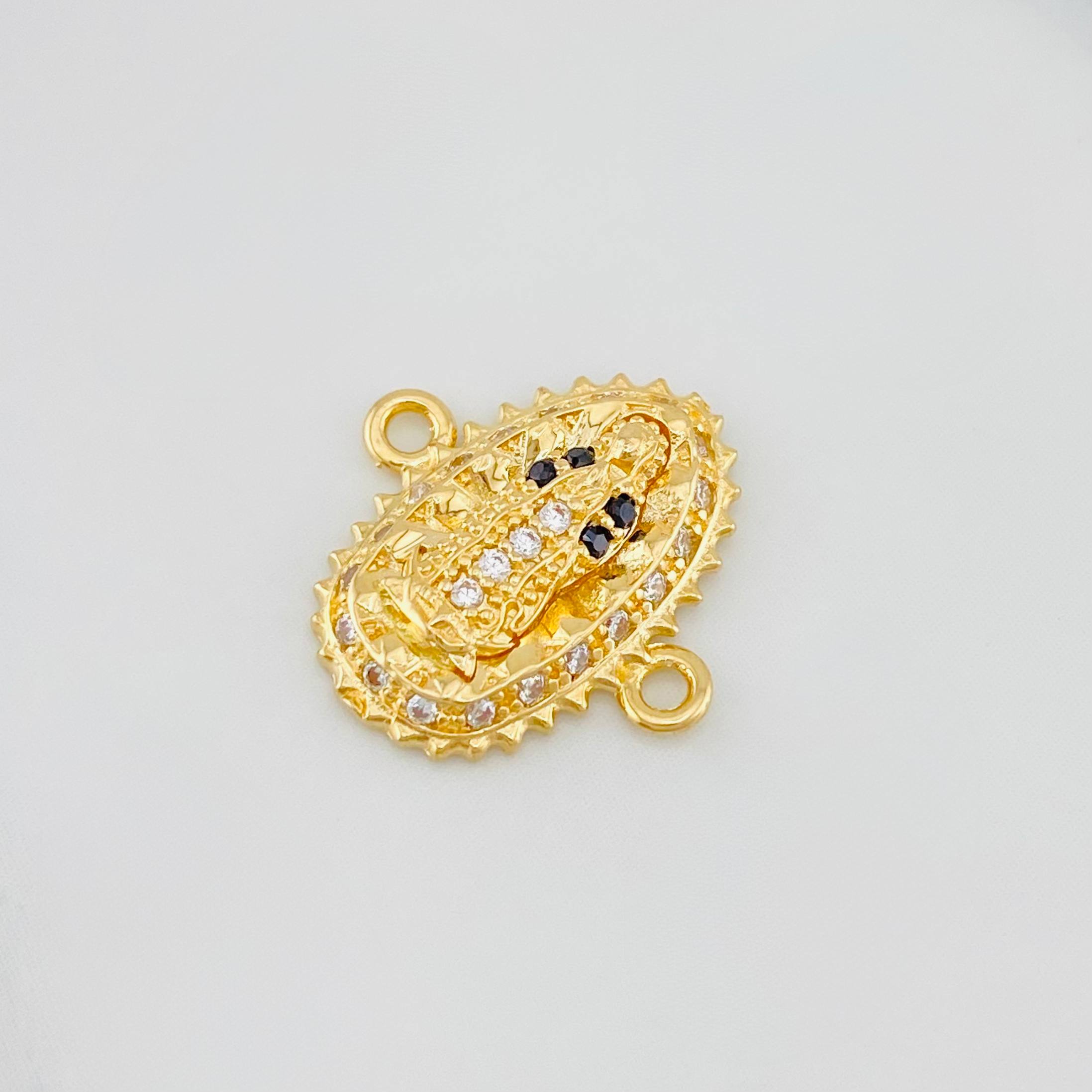Herraje Virgen Guadalupe 1.35 g / 1/2 in Oro Amarillo 18K