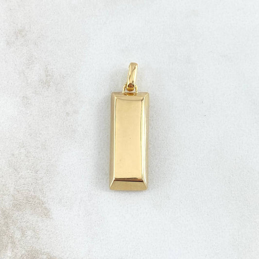 Pendant Ingot 3.45gr / 2.6cm / Smooth 18K Yellow Gold ©