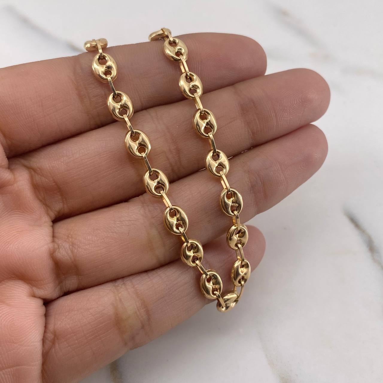 Ankle bracelet GC 5.15gr / 26cm / 2.2mm Polished 18K Yellow Gold &