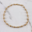 Pulso Tipo Militar 3.6gr / 20cm / 4mm Bolas Lisas Oro Amarillo 18K &