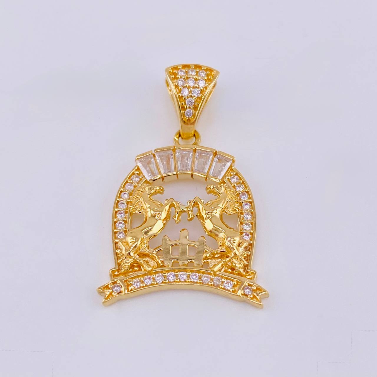 Dije Herradura Caballos 3.25 g / 1 in Oro Amarillo 18K