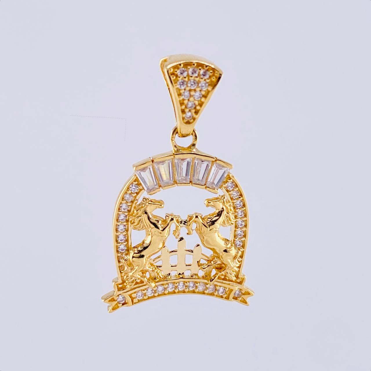 Dije Herradura Caballos 3.25 g / 1 in Oro Amarillo 18K