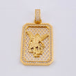 Pendant Plaque Enmayada Saint Michael 20.35 g / 2 1/4 in Yellow Gold 18K