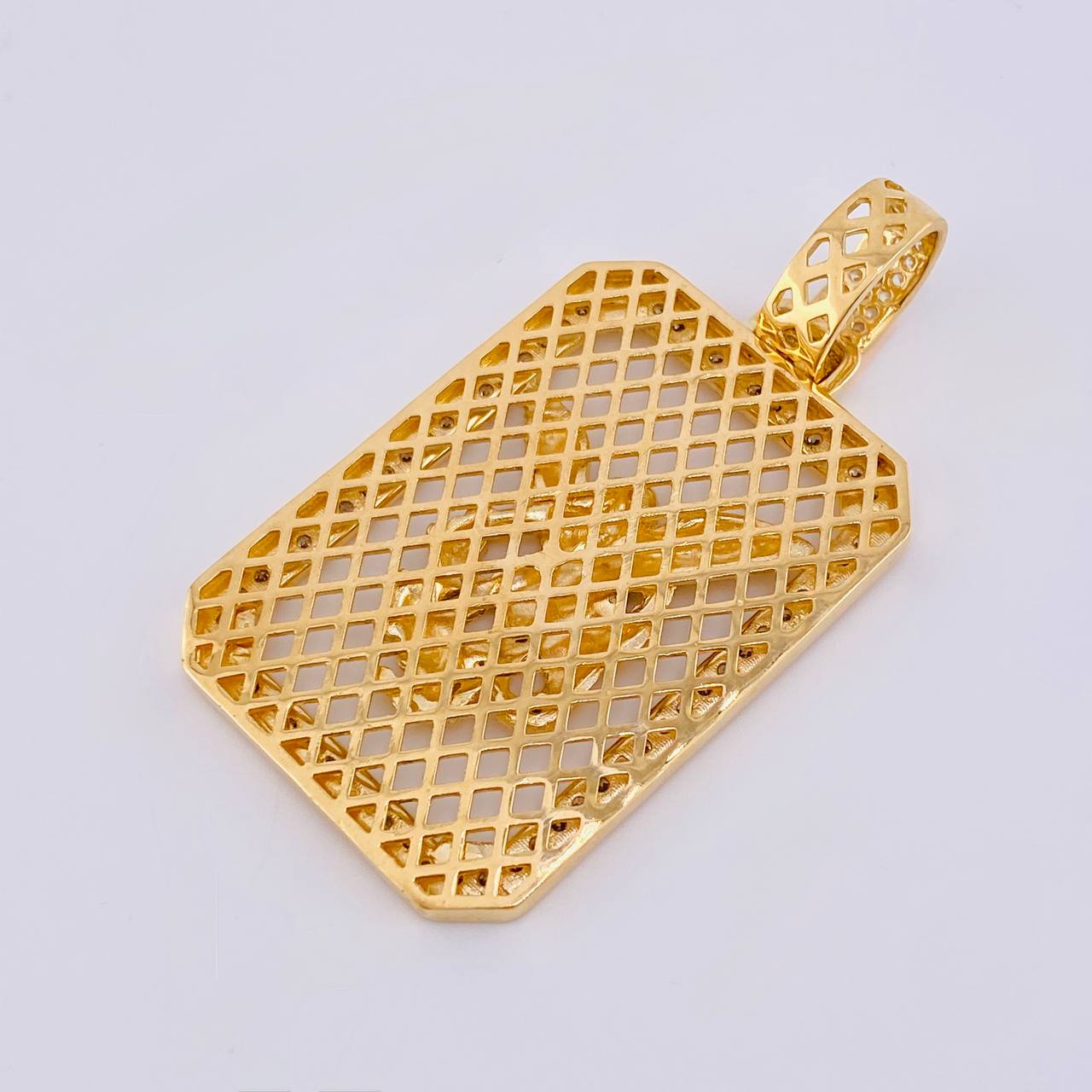 Pendant Plaque Enmayada Saint Michael 20.35 g / 2 1/4 in Yellow Gold 18K